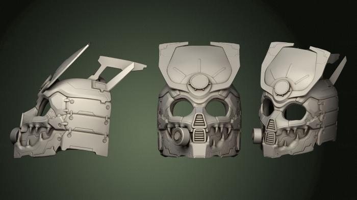 Mask (MS_0392) 3D model for CNC machine